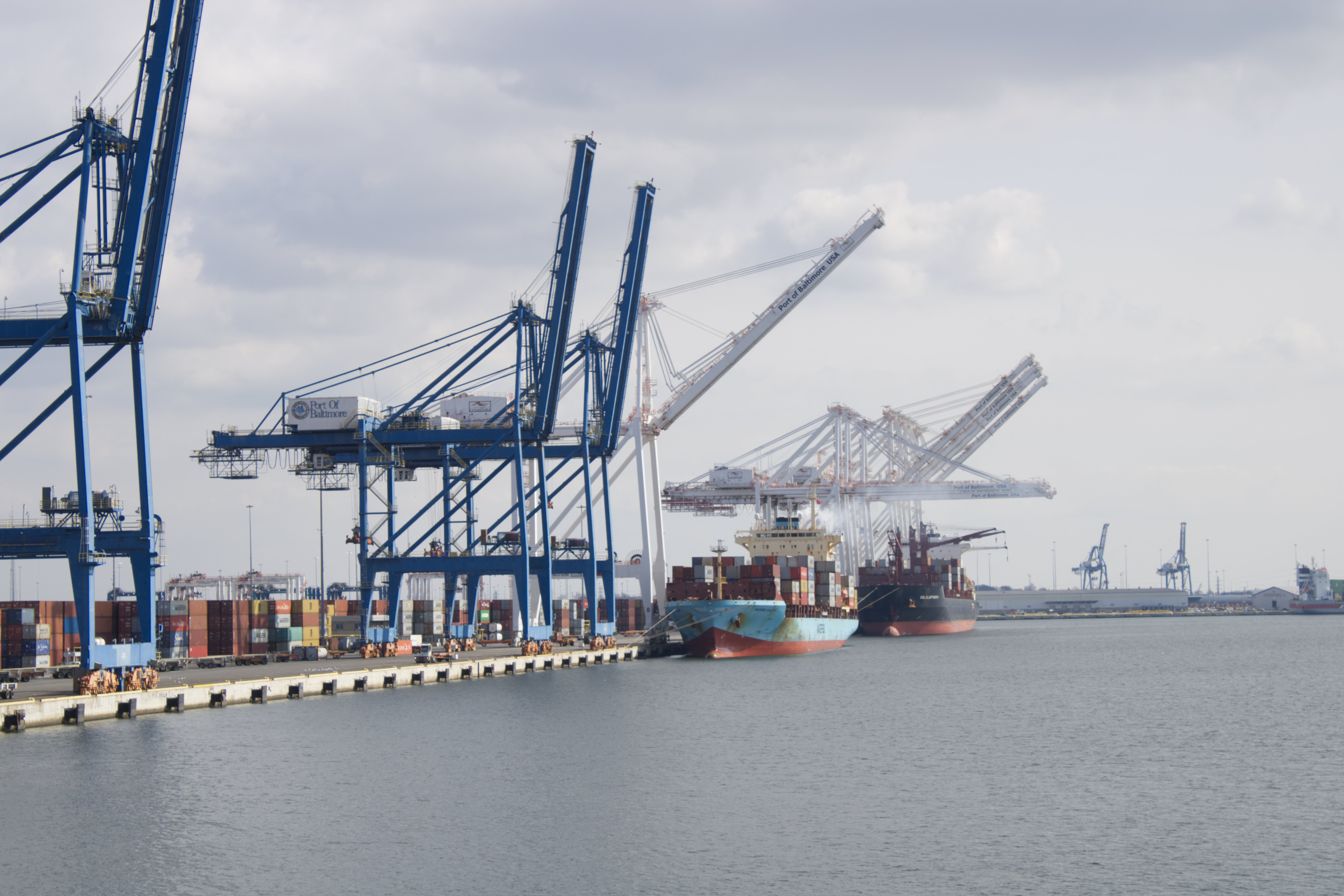 The Baltimore docks