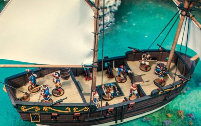 Miniatures on a Ship